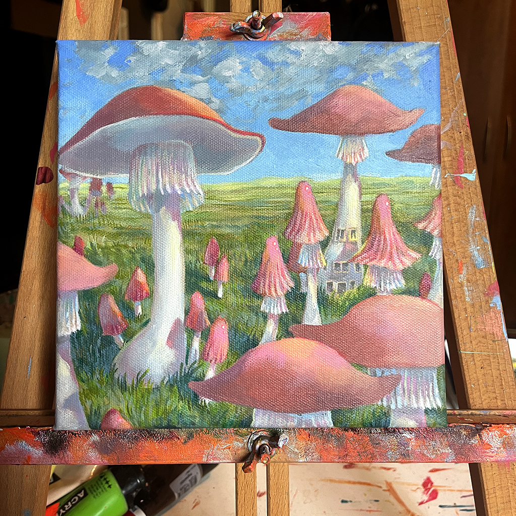 acrylic on canvas works